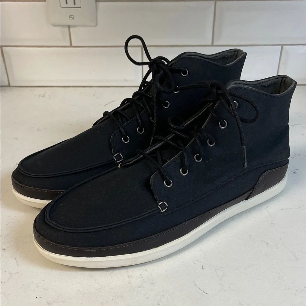 OluKai Chukka Boots Nalukai Kapa Boot Black High-Top Men's Shoes Size 11.5